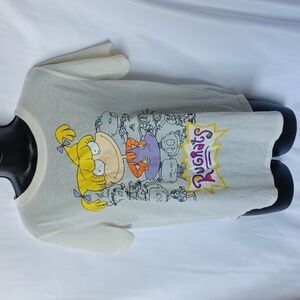 Nickelodeon Womens L Ivory Rugrats "Angelica" Graphic T-Shirt